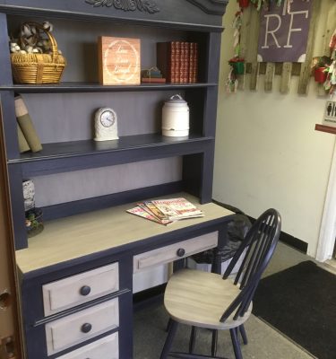 Broyhill Desk w/Light & Bookcase & Matching Desk Chair