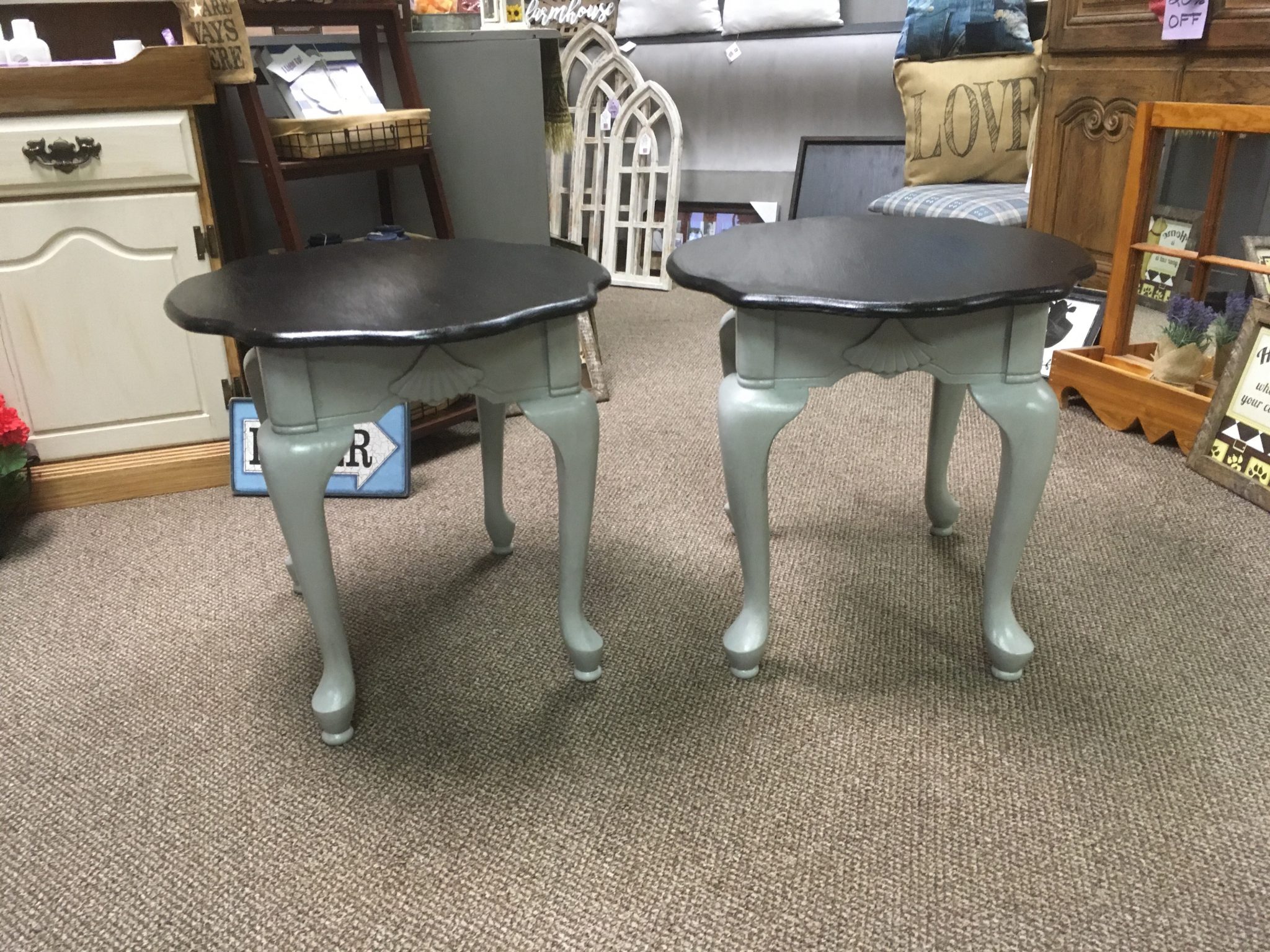 Black & Gray End Table Refreshed Furnishings