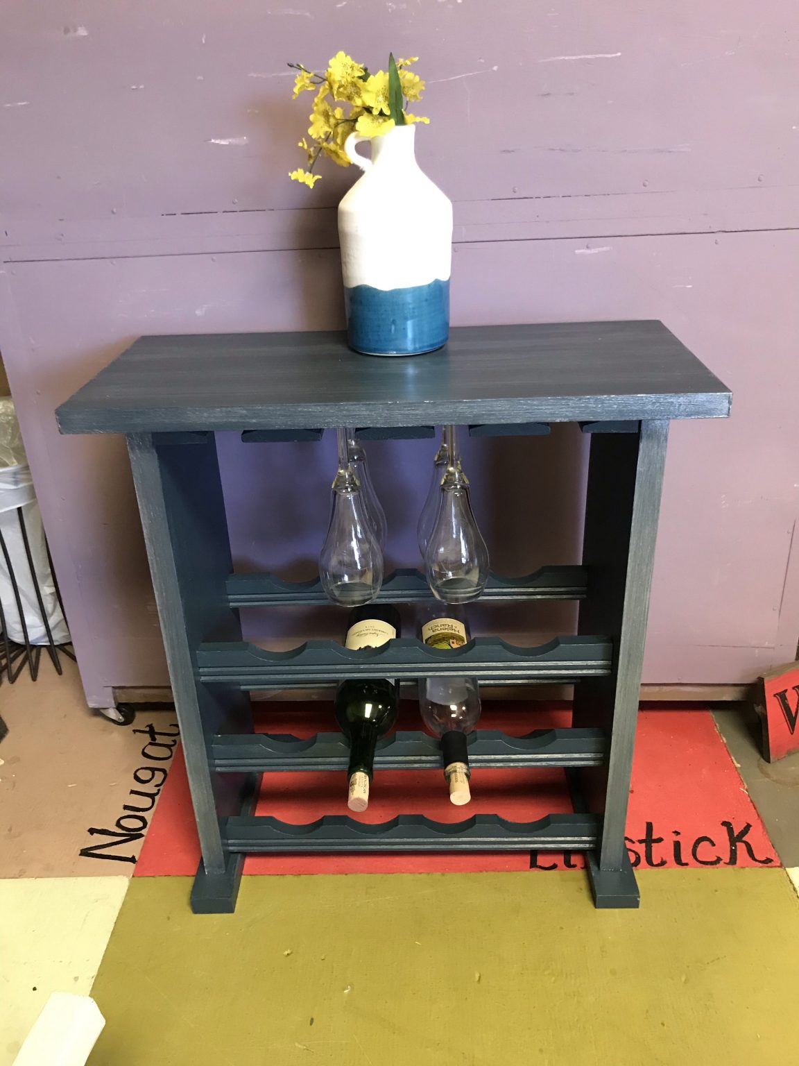 Wine Rack Table Refreshed Furnishings